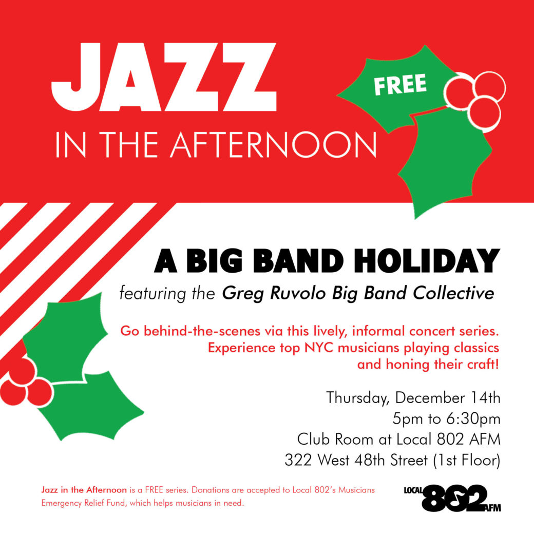 Jazz in the Afternoon | Local 802 AFM